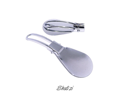 [63932] Calzador de Metal Plateado