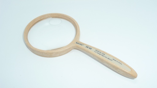 [63953] Lupa 2X 4X Mediano de Madera