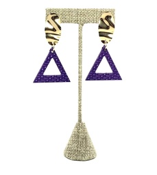 [64413] Arete Dorado con Morado