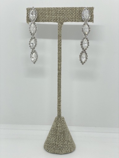 Arete largo con brillantito