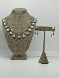 [64595] Collar y aretes de brillantito