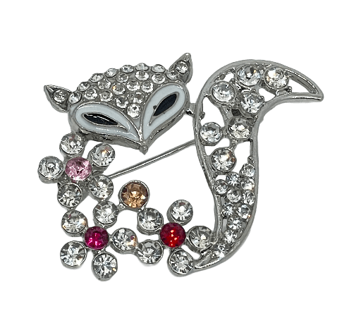 Prendedor de metal con brillantito