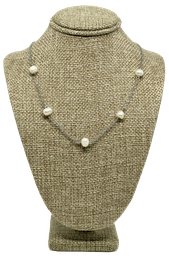 [65788] Cadena con perla en plateado