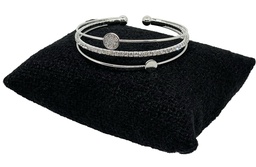 [65801] Pulsera con brillantito en plateado