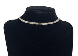 Collar de gargantía con brillantito choker