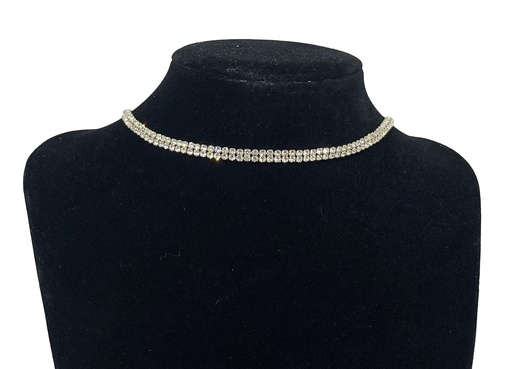 Collar de gargantía con brillantito choker