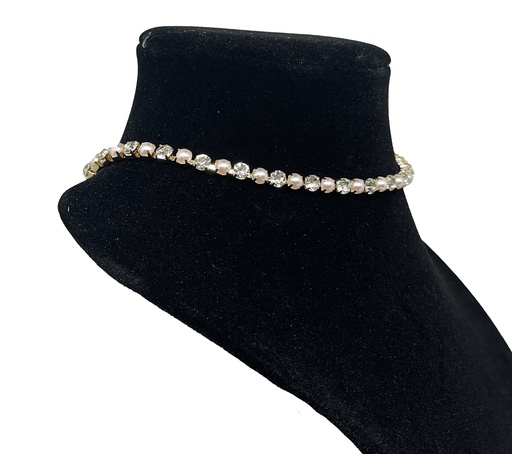 [65813] Collar de gargantia con perla choker