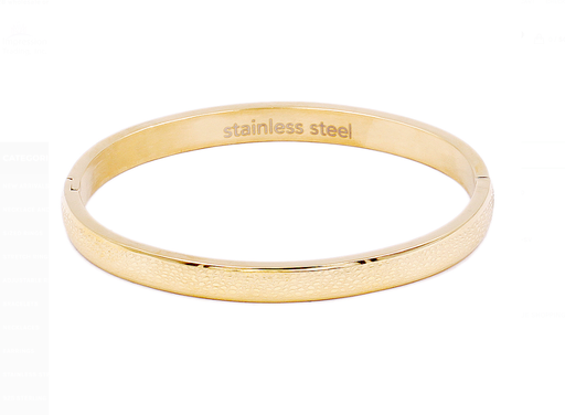 [65860] Pulsera de acero inoxidable en dorado