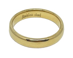 Anillo de acero inoxidable delgado