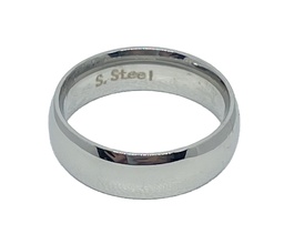 Anillo de acero inoxidable grueso