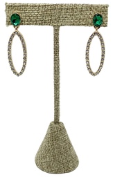 Arete de brillantito dorado