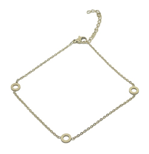 Tobillera de acero inoxidable