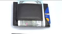 [66358] Money clip de cuero con identificación
