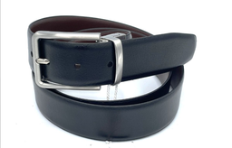 [66432] Cincho reversible de cuero, negro-café