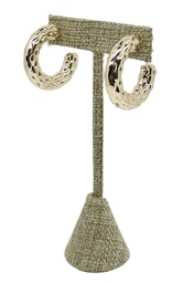 [66483] Aretes de rodio dorado