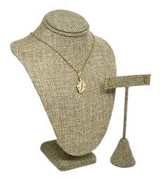 [66540] Set de collar y aretes de acero inoxidable