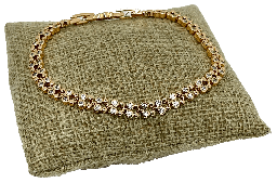 [66911] Pulsera de rodio con brillantito