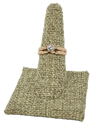 Anillo de rodio x2 dorado