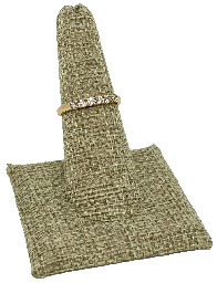 [66952] Anillo rodio con brillantito talla 7