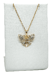 [67043] Cadena mariposa de rodio con brillantito