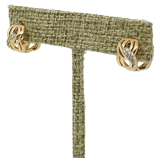 [67100] Argolla de rodio dorado con brillantito