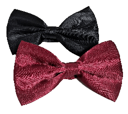[67189] Set de corbatín negro y rojo