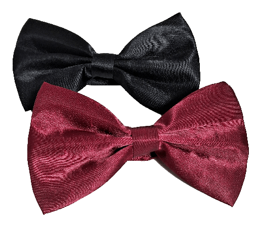 [67189] Set de corbatín negro y rojo
