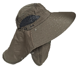 Sombrero con tapa cuello