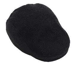 [67348] Gorro ingles Ivy cap negro de tela-S/M