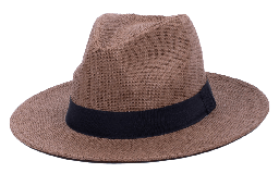 [67354] Sombrero fedora café-S/M