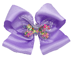 Moña con clip y mariposa