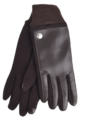 Guantes de piel sintética para mujer con pantalla táctil S/M