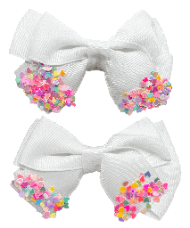 Set- de 2 moñas con corazones