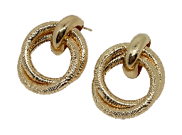 Aretes de metal 2.5 x 3.5cm