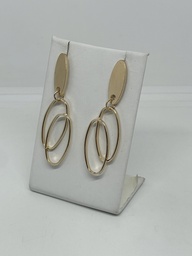 Aretes de metal 2. x 6.5 cm
