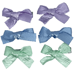 Set- de 6 moñas pequeñas