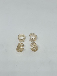 Set-earcuffs de 2 pares 1x1cm