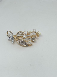 Prendedor con brillantito-flores 2x5 cm