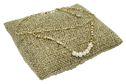 [67596] Pulsera de 2 hilos con perla