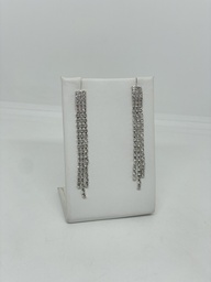 [67634] Aretes plateados con brillantitos