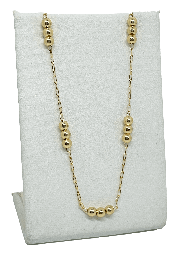 Cadena con bolitas de metal  x 44 cm L.