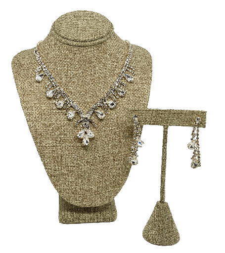 Set de collar y aretes de brillantito