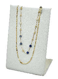[67696] Cadena de 2 hilos dorada y azul con piedras