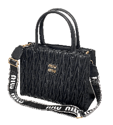 [67747] Bolsa negra de cuerina