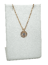 [67756] Collar dorado de metal de rodio