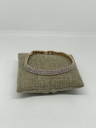 Pulsera de rodio con brillantitos