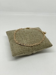 [67828] Pulsera dorada de rodio