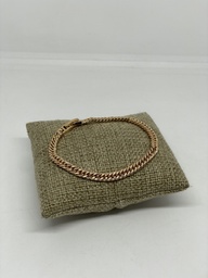 [67862] Pulsera dorada de rodio