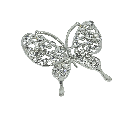 Prendedor de metal con brillantito