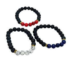 Pulsera de piedra volcánica